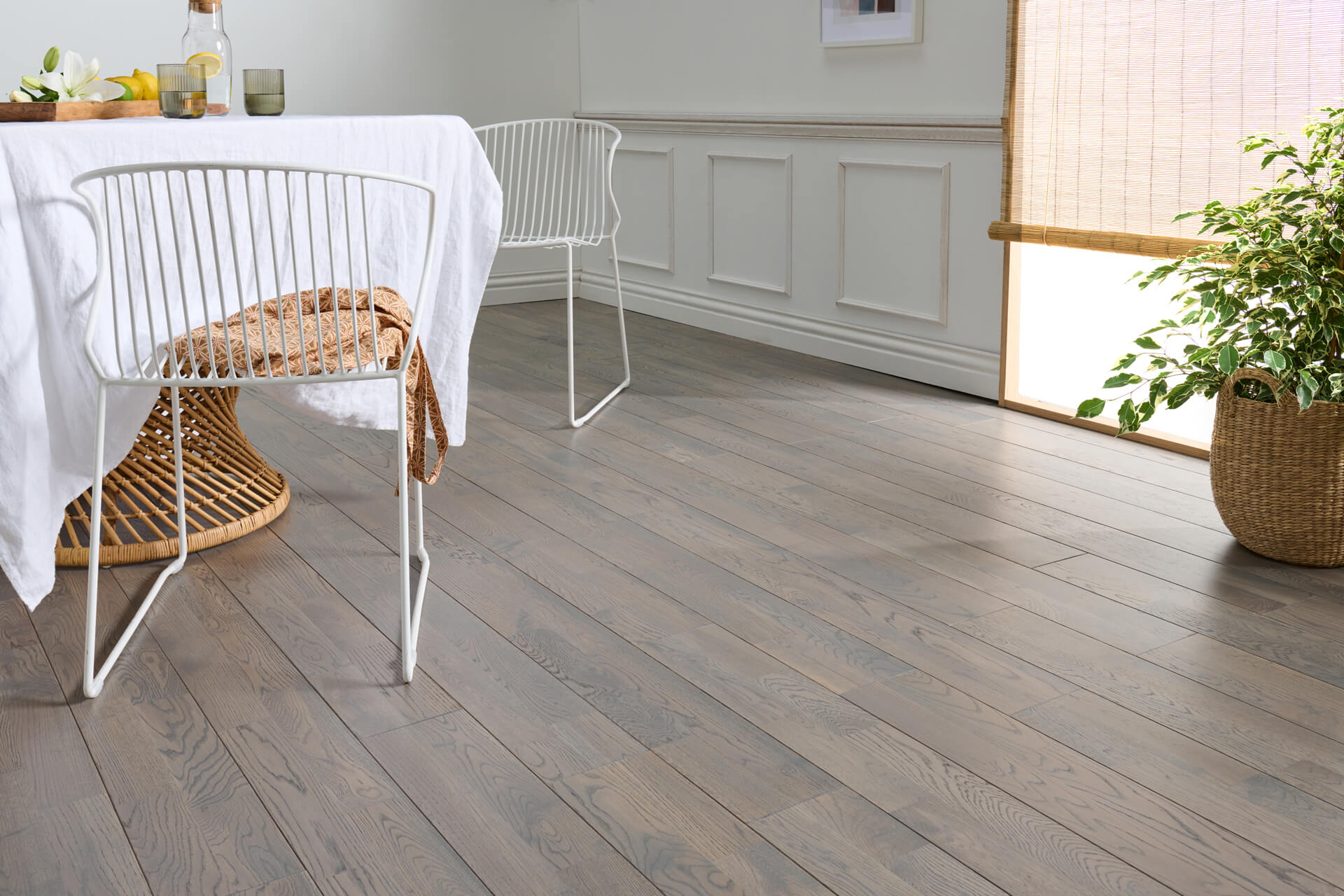 PARQUET CHENE MASSIF GRIS VULCANO