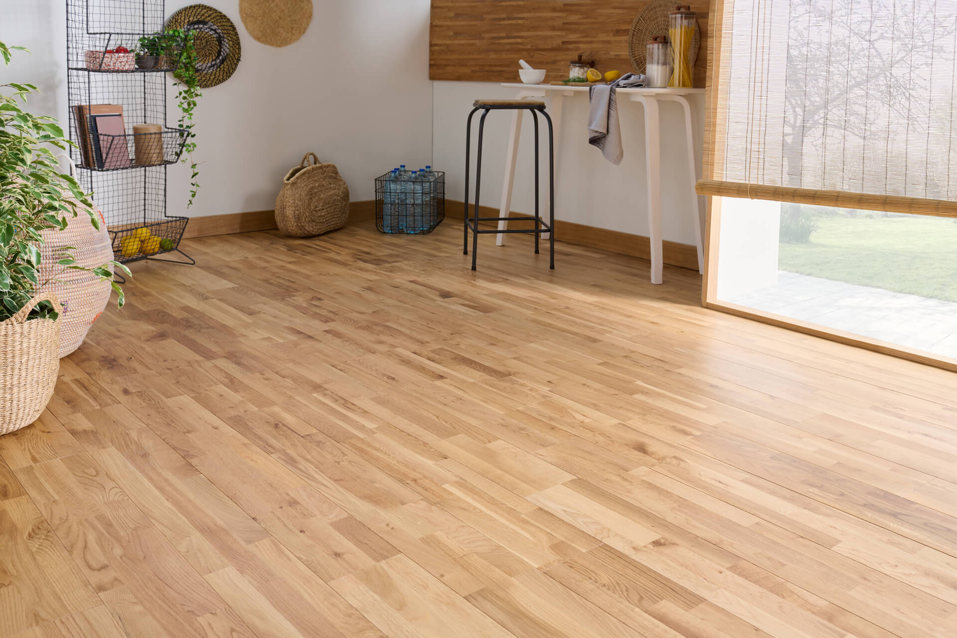 parquet chene massif easiklip 3 Frises sable