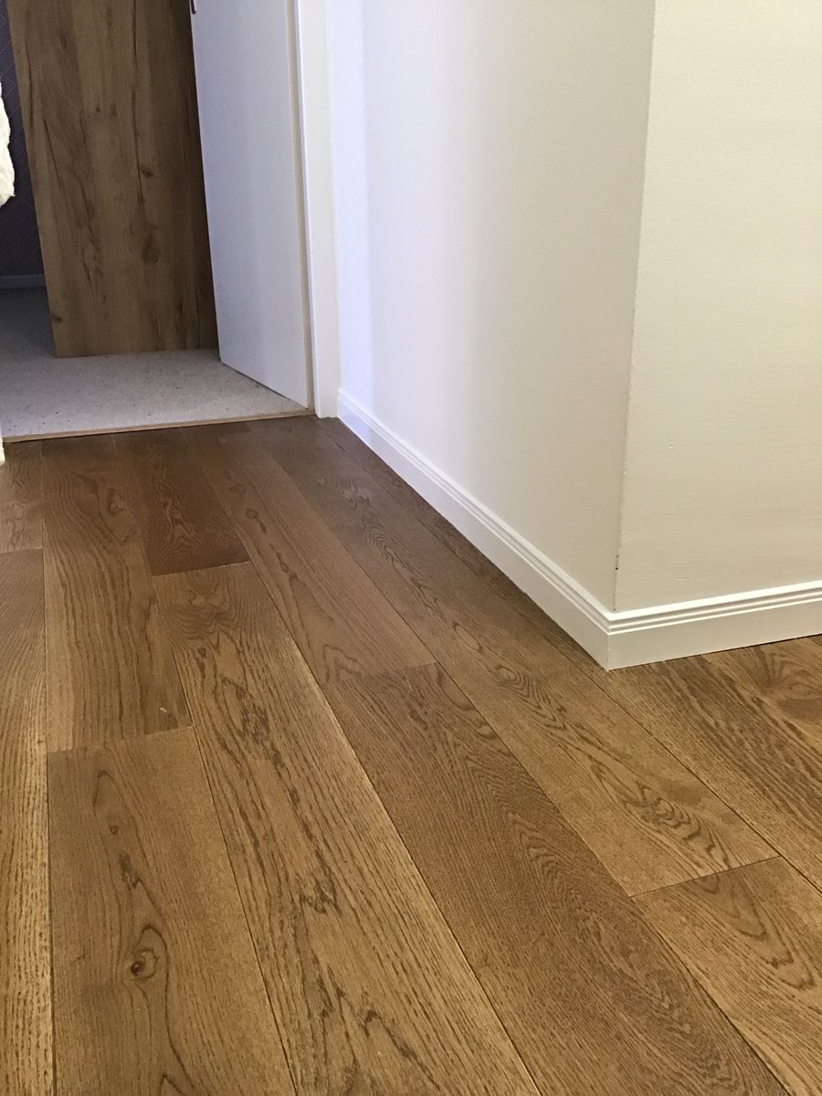 réalisation client parquet contrecollé chêne cognac easiklip